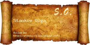 Stankov Olga névjegykártya